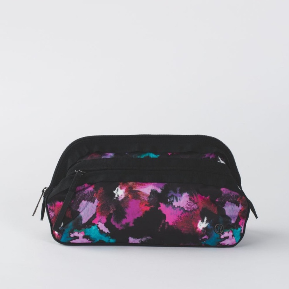 NWT lululemon don’t sweat it kit in Midnight Bloom Black Deep Fuschia